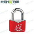 High Quality Colorful Plastic PVC Case Covered/Coated Rhombus Shape Iron Padlock